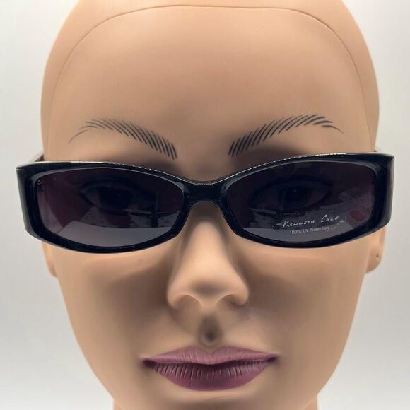 NOS Vintage Y2K Designer Sunglasses | Kenneth Cole | KC 201 | Narrow Black Zyl main image 9